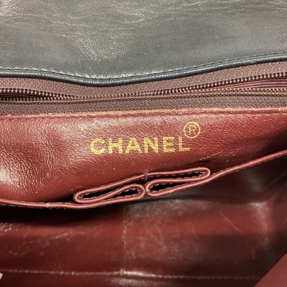 Chanel Mini Matelassé Chain Shoulder Bag, Lambskin, Black, Women's - Picture 5 of 11